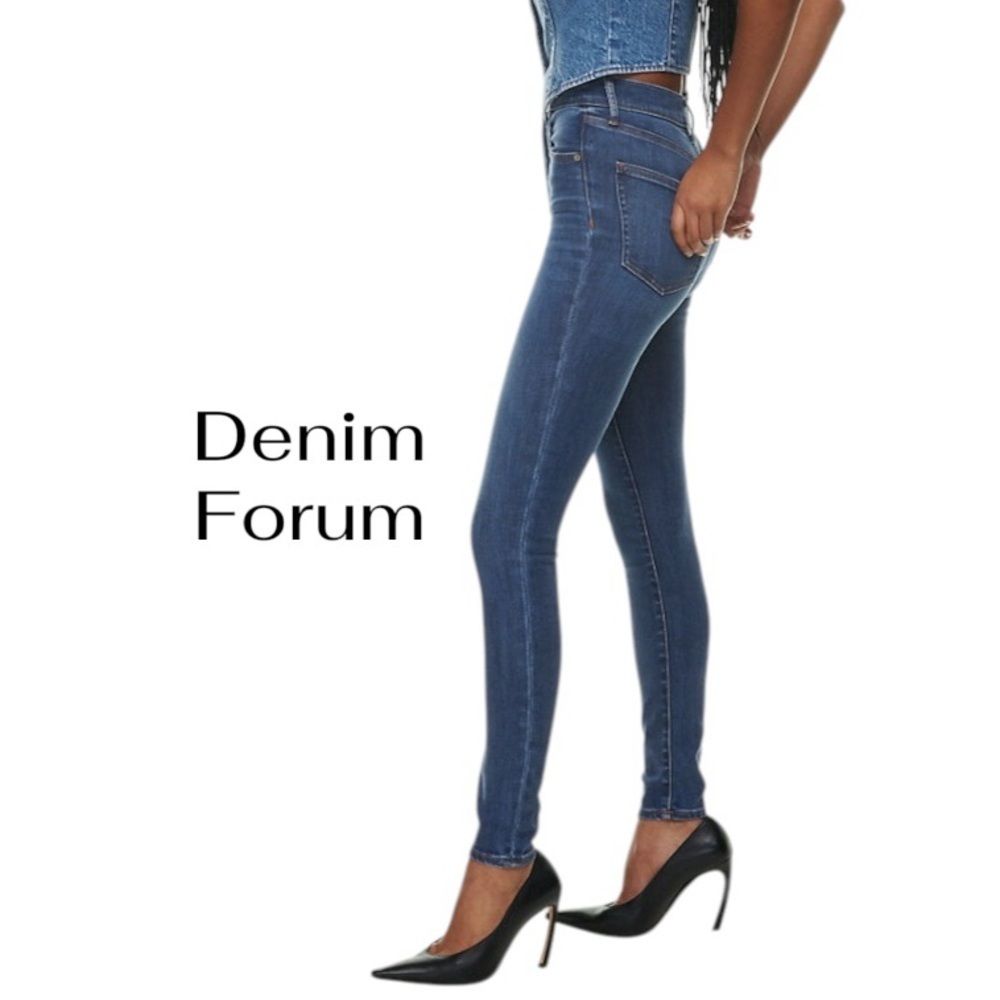 DENIM FORUM Lola High Rise Skinny | Classic Wash | Women’s 27